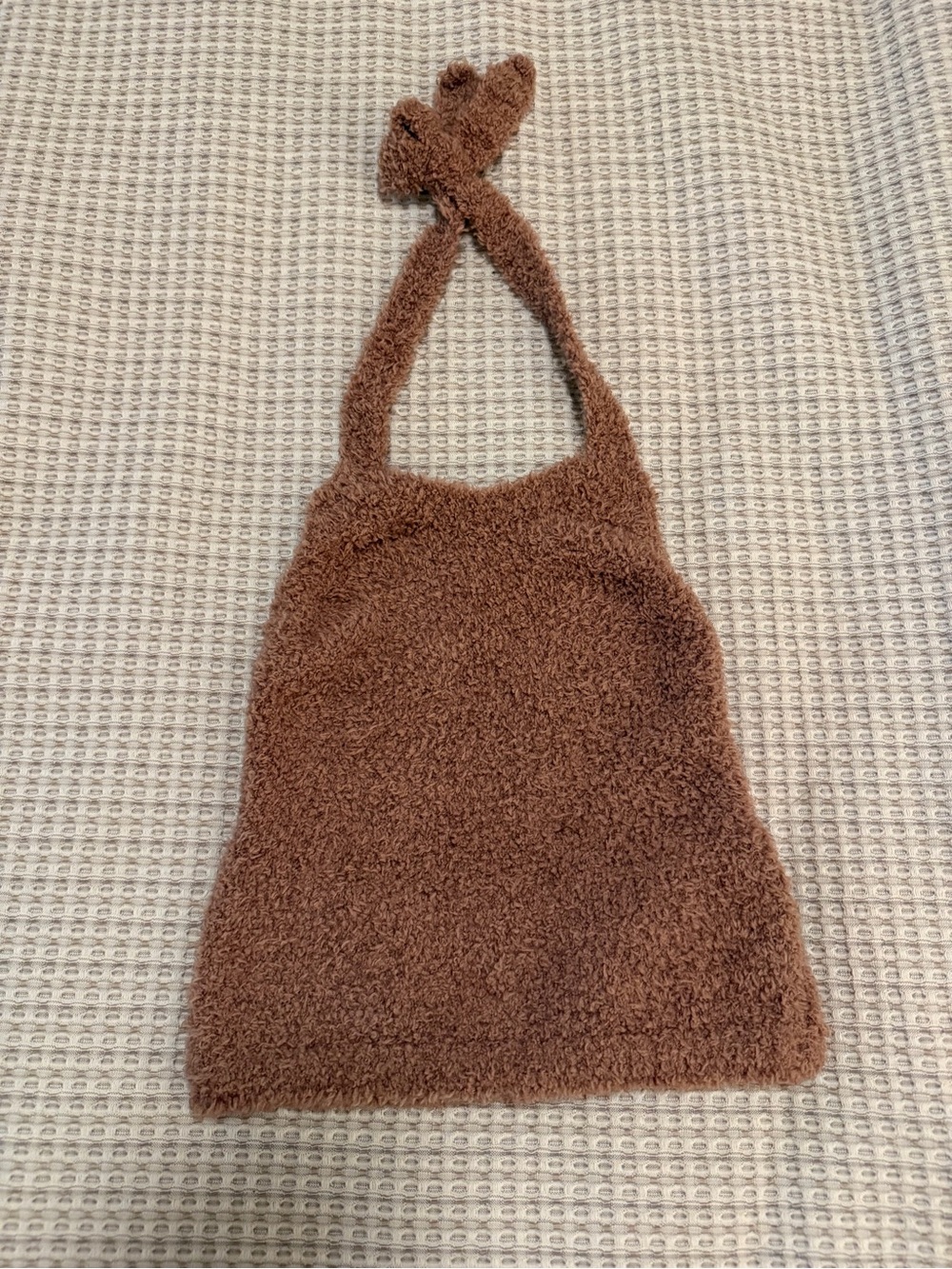 Skims Women’s Cozy Halter Crop Top - brown